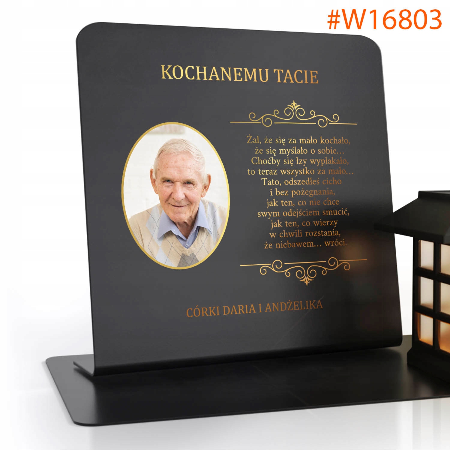 ZNICZ solarny + PODSTAWKA z personalizacją na grób MAMY TATY BABCI DZIADKA Nazwa zapachu producenta brak