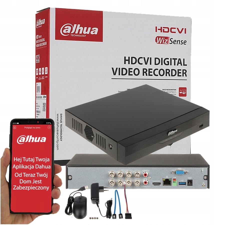 Rejestrator Dahua XVR5108HS-4KL-I3 8 kanałowy 8Mpx
