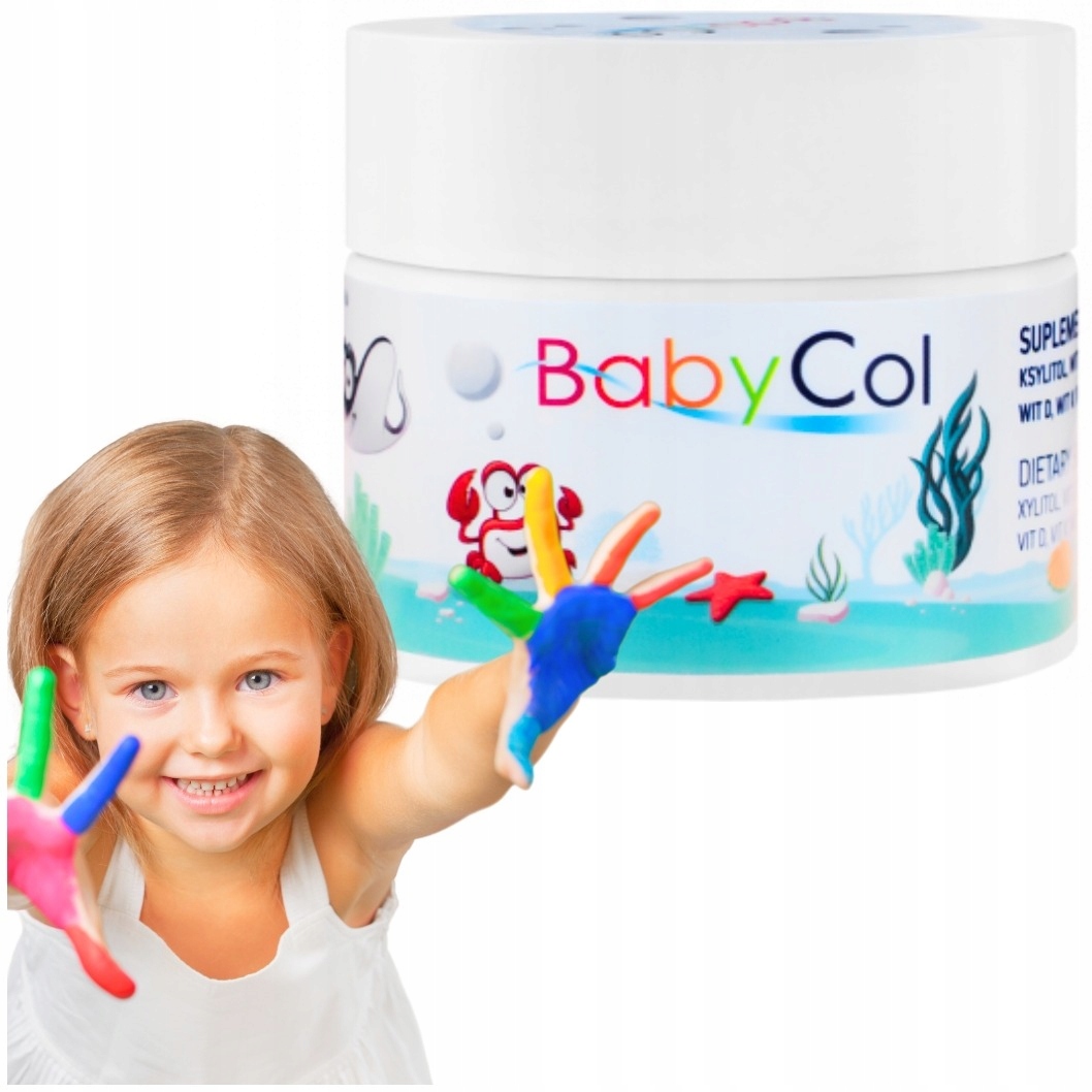 BabyCol Dla Dzieci Kolagen Rybi, Wit D3, C, K2 60 Pastylek Colway