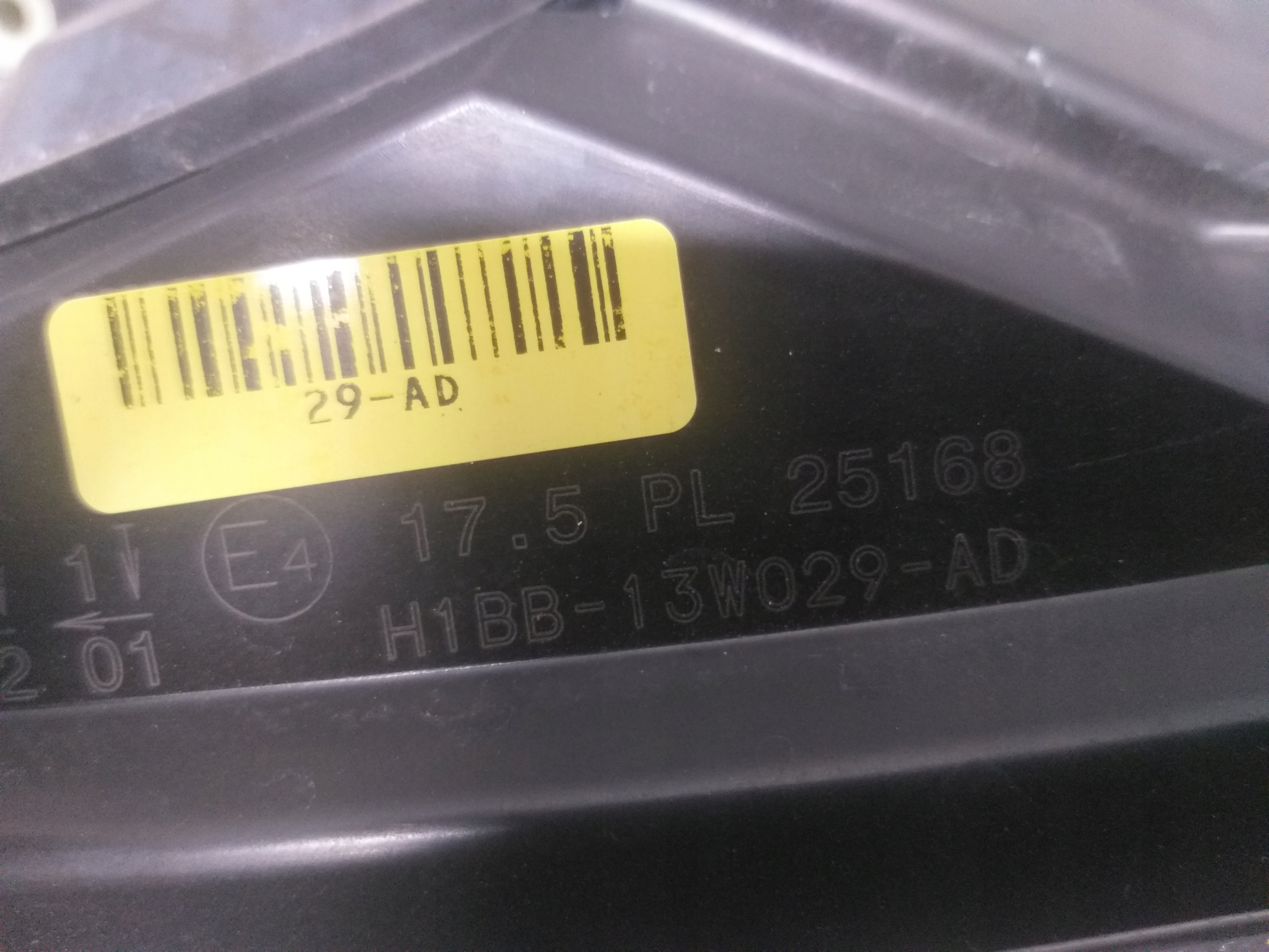 light front right FORD FIESTA MK8 H1BB-13W029-AD