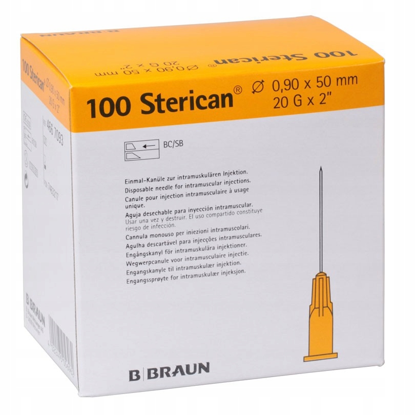 

Braun igły iniekcyjne 0.9x50mm 20G 100 szt.
