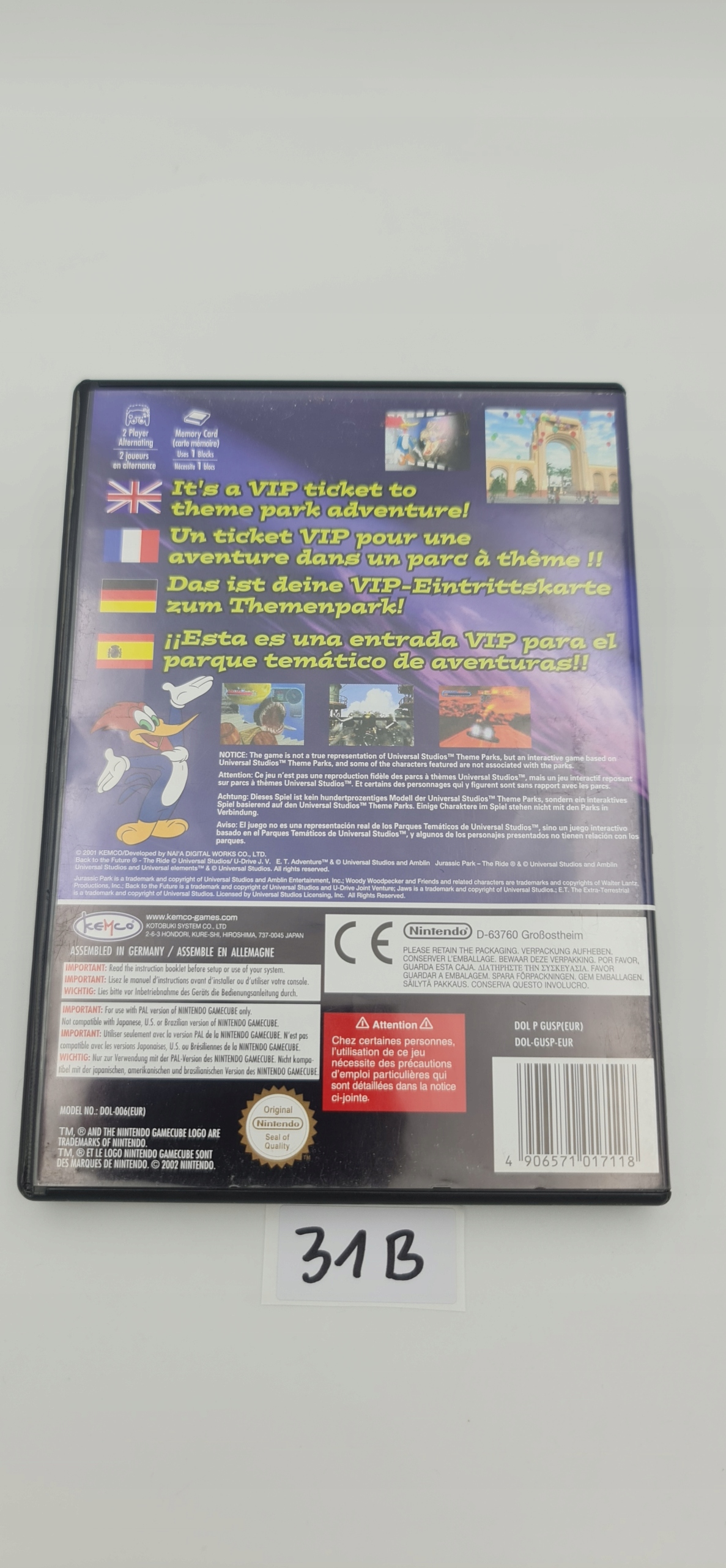 UNIVERSAL STUDIOS THEME PARK ADVENTURE Producent Nintendo