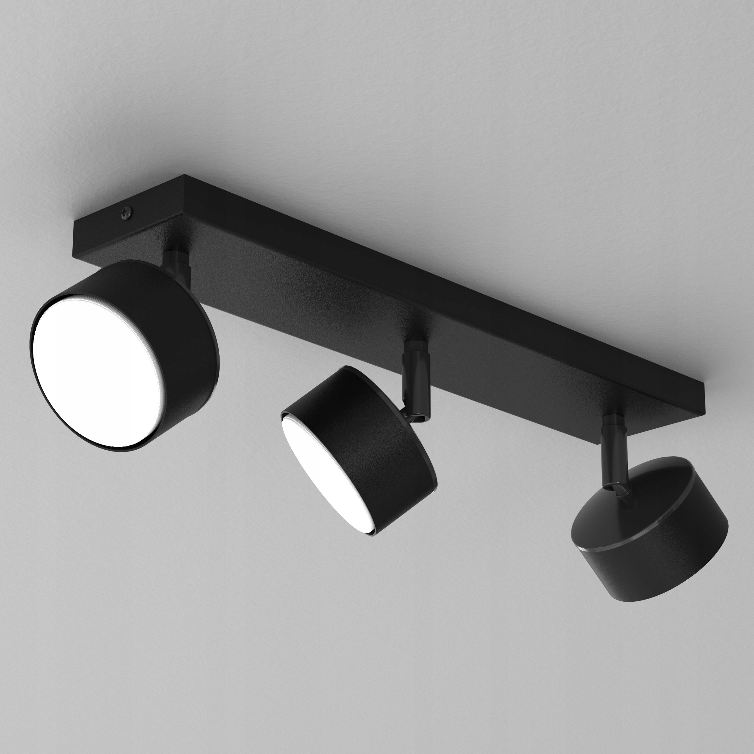 Stropní Svítidlo Axis 3 Černá Spotová Lišta Nastavitelná GX53 Moderní Led