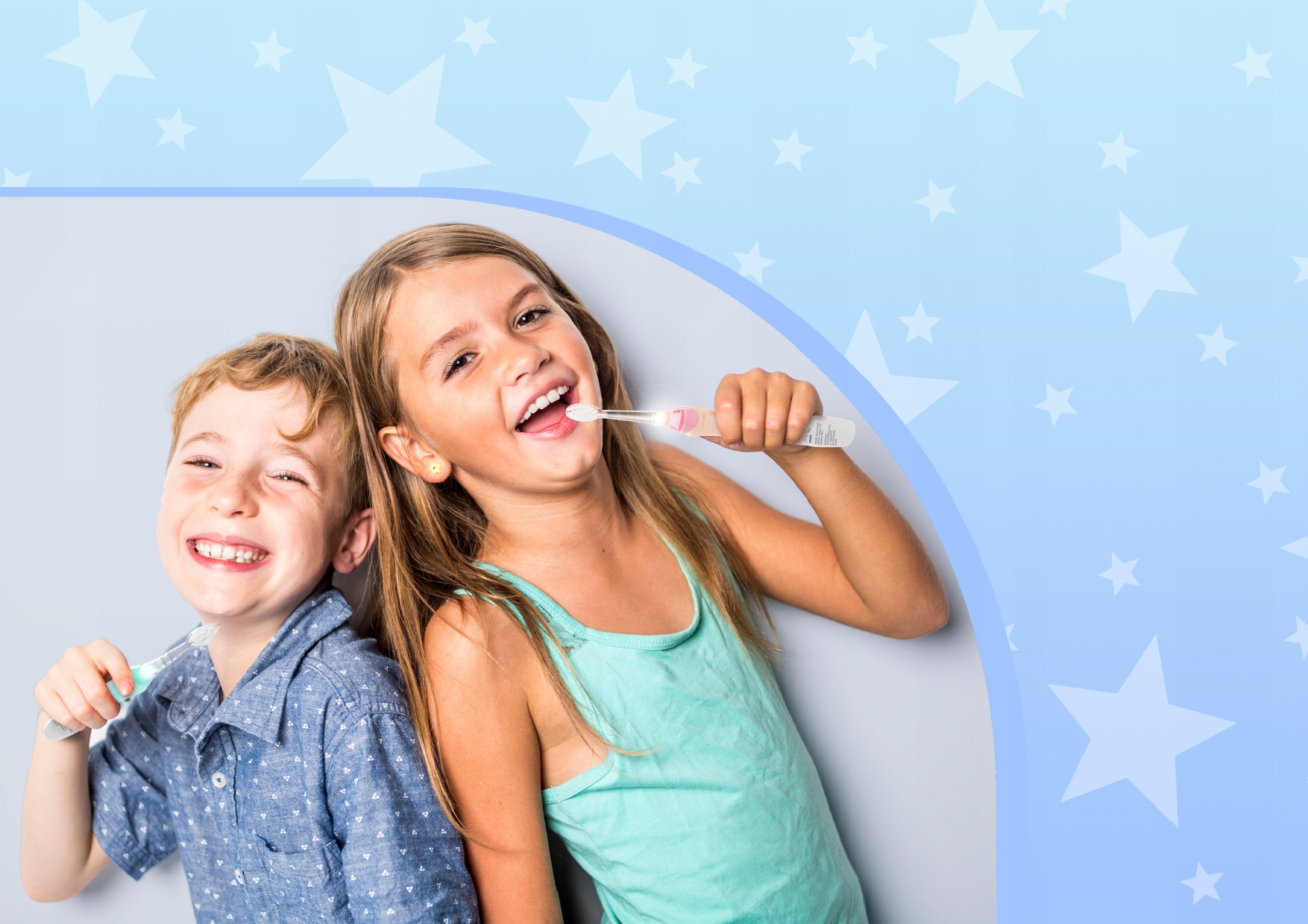 Elektryczna szczoteczka dziecięca 6+ lat Neno Fratelli Blue | Niebieska Linia Fratelli