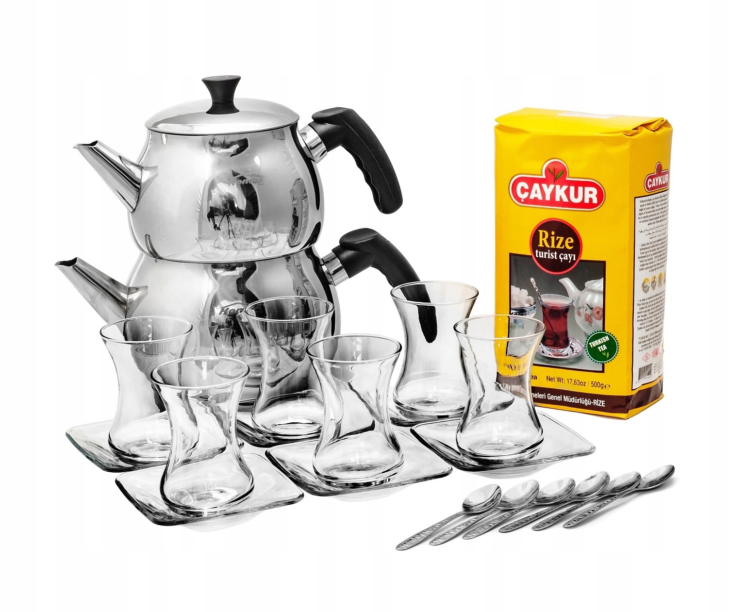 Levně Sada na přípravu tureckého čaje s konvicí