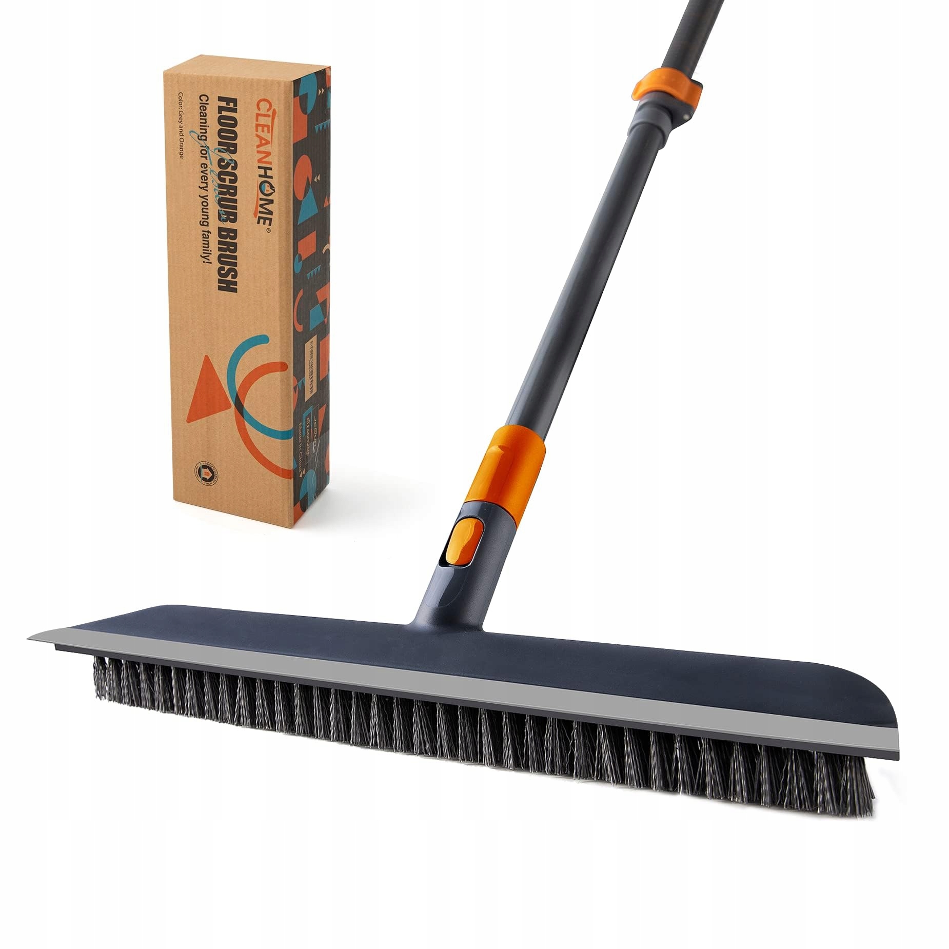 Levně Cleanhome Teleskopický kartáč 115-150 cm na dlažbu a sprchu