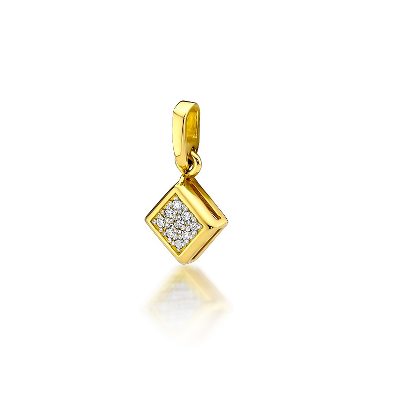 

Złota Zawieszka Klasyczna 585 Brylant 0,045 ct