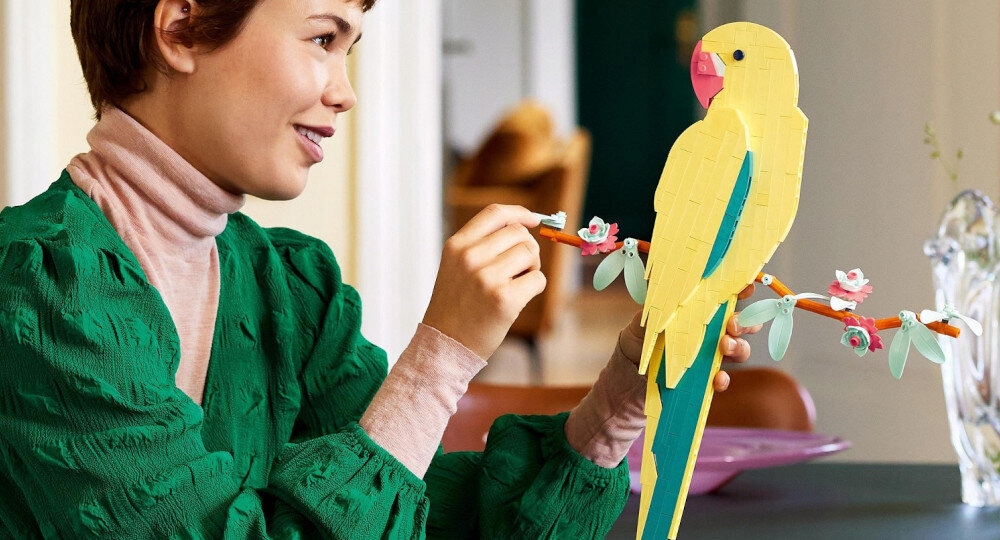 Klocki LEGO Art Kolekcja zwierząt - papugi ary Minimalny wiek dziecka 18