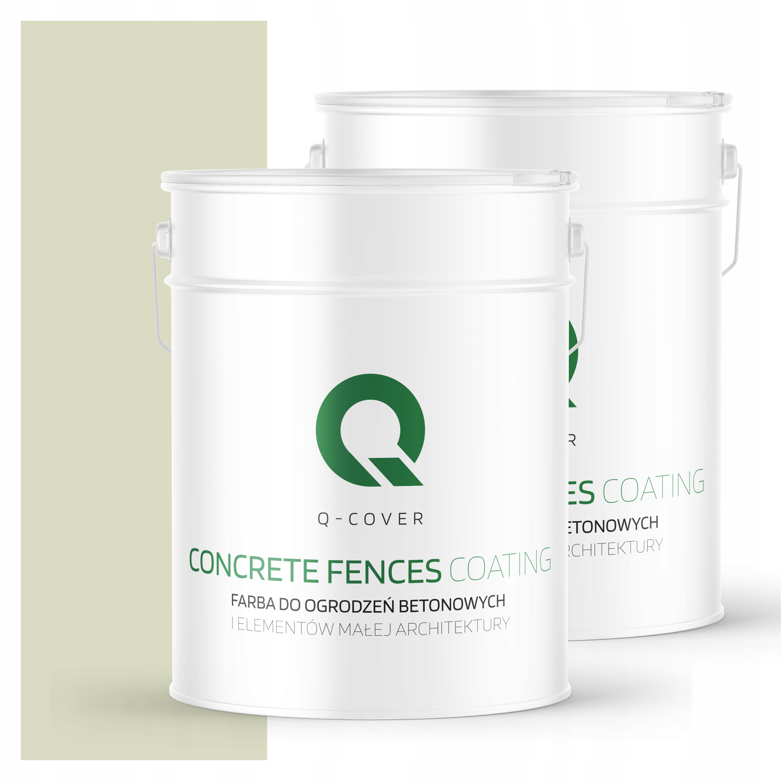 Farba Na Maľovanie Plotov A Betónových Kvetináčov Farba Biela Zelená 10 L