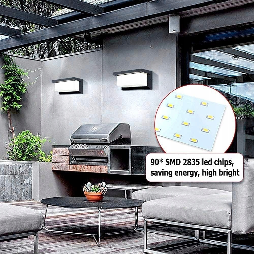 LIGHTSJOY Zewnętrzna Lampa LED 18W IP66 Wodoodporna 2 Sztuki Kaltweiß 6000K — miniatura 4