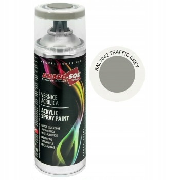 Lakier Ambro Sol spray 400ml Ral 7042 szary drogowy