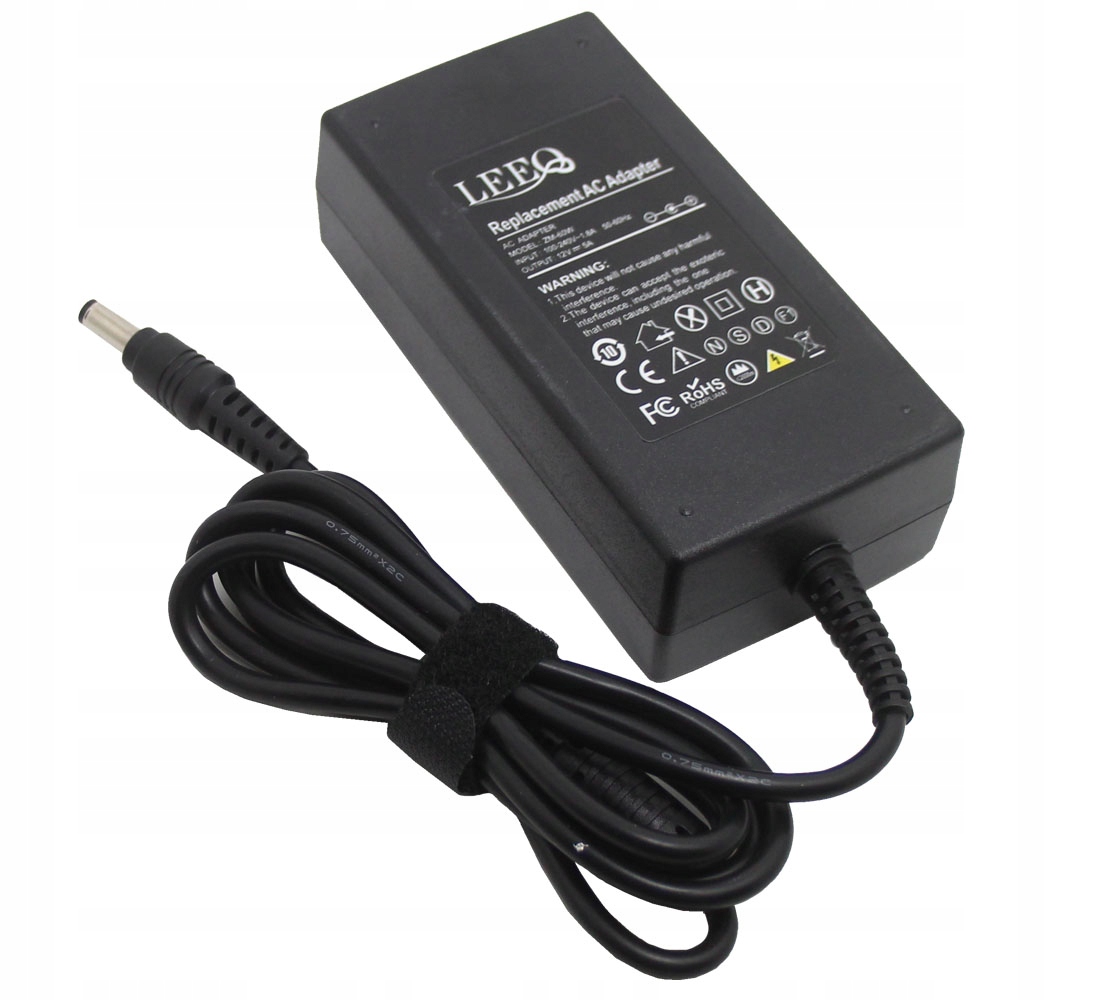 ZASILACZ do Kamer CCTV Analog IP 12V 5A impulsowy Marka Leeq