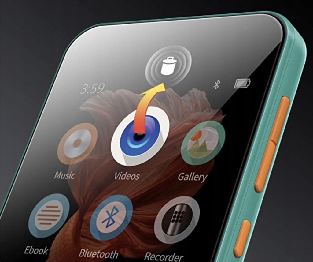 Odtwarzacz MP3 WiFi z Bluetooth, dotykowy 4", RADIO FM, dyktafon + GRATISY Kod producenta Q3E