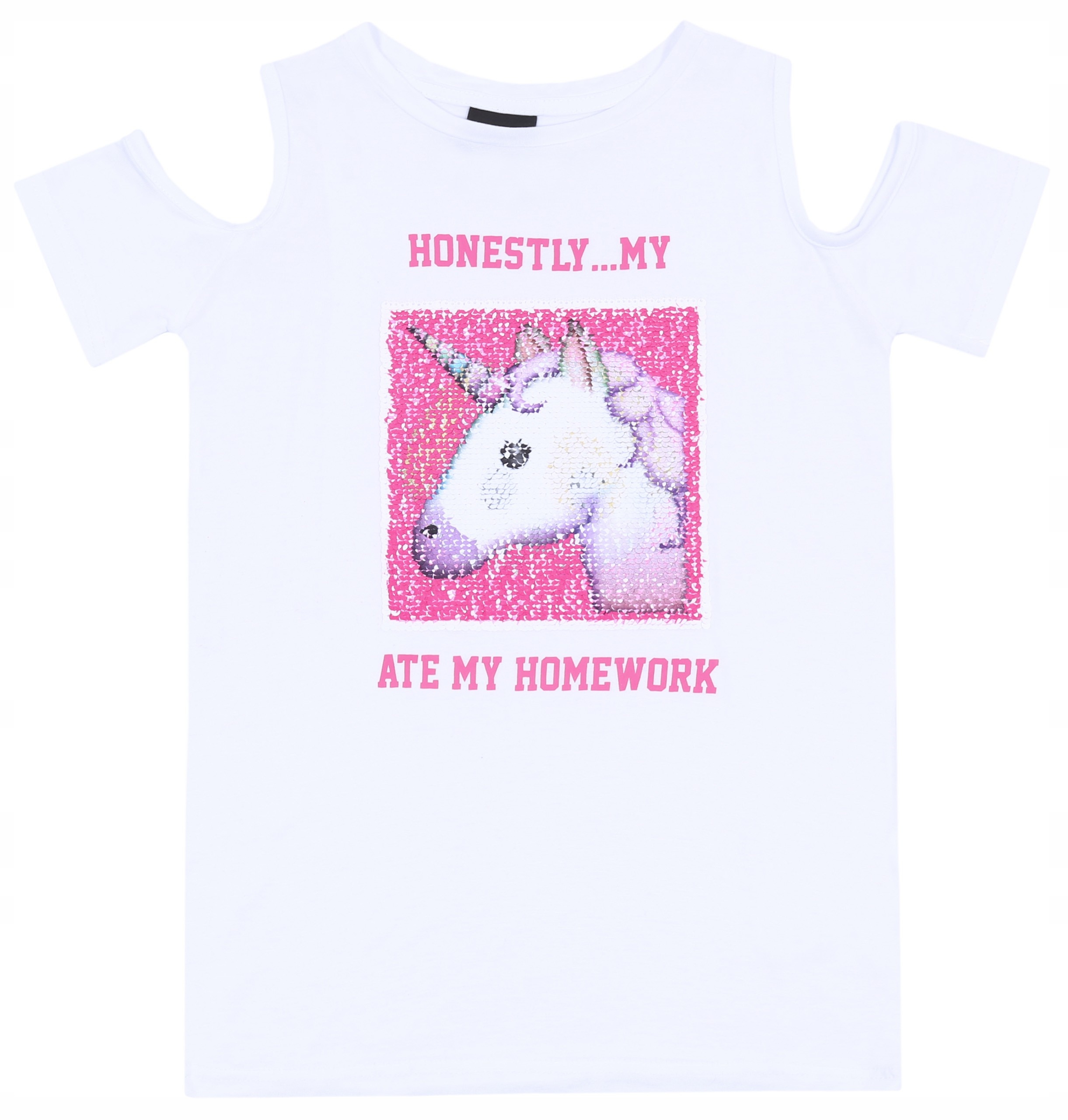 

Biała bluzka jednorożec/piesek Primark 12-13 lat