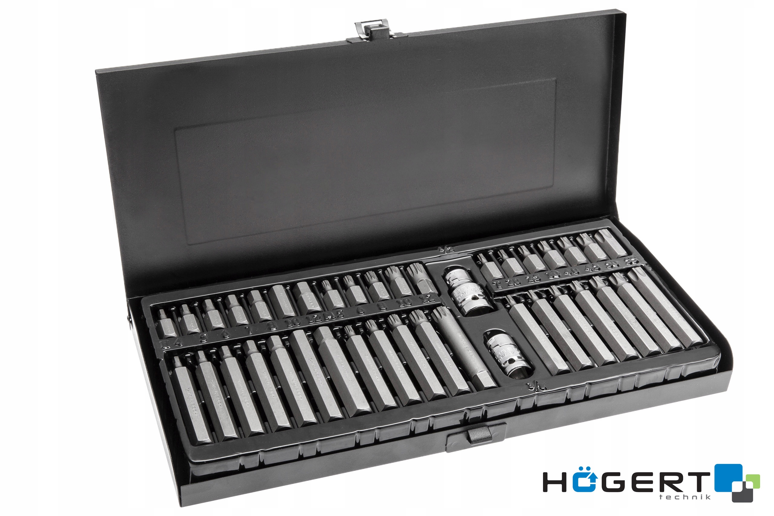 Zestaw bitów IMBUS SPLINE TORX 40el Högert HT1S404 Marka Hoegert Technik
