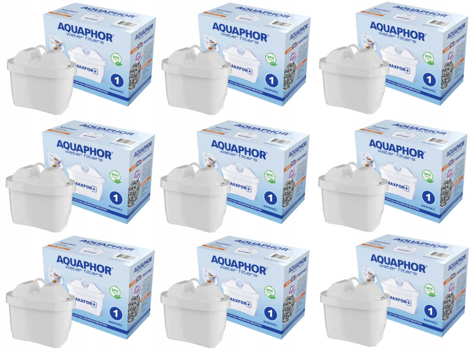 

9x Filtr do wody Aquaphor wkład filtrujący Maxfor+