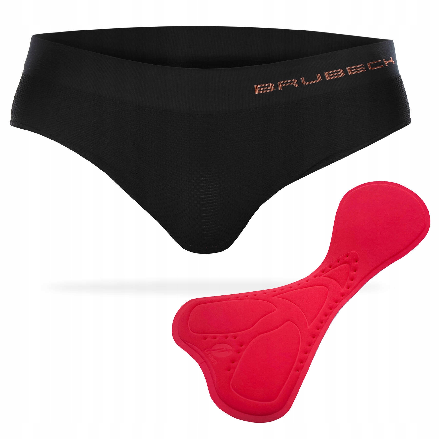 Męskie rowerowe slipy termoaktywne z piankową wkładką na rower Brubeck Pro