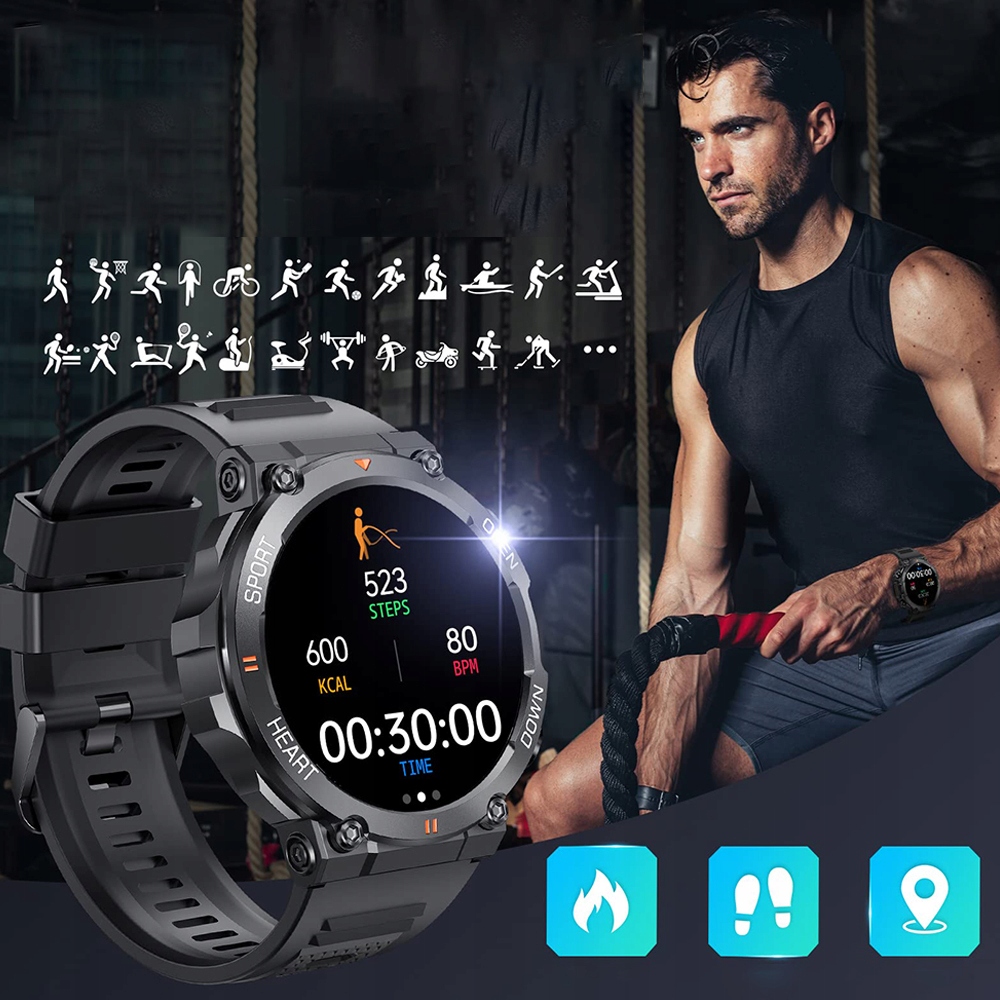 SMARTWATCH ZEGAREK MĘSKI BLUETOOTH ROZMOWY SPORTY Kompatybilność systemowa Android iOS
