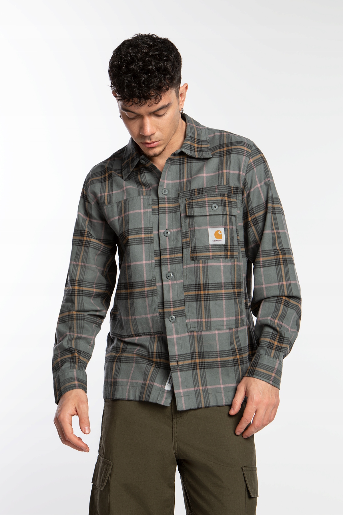 Pánská košile Casual Carhartt Wip L/s Hadley Shirt I032903-20MXX XL