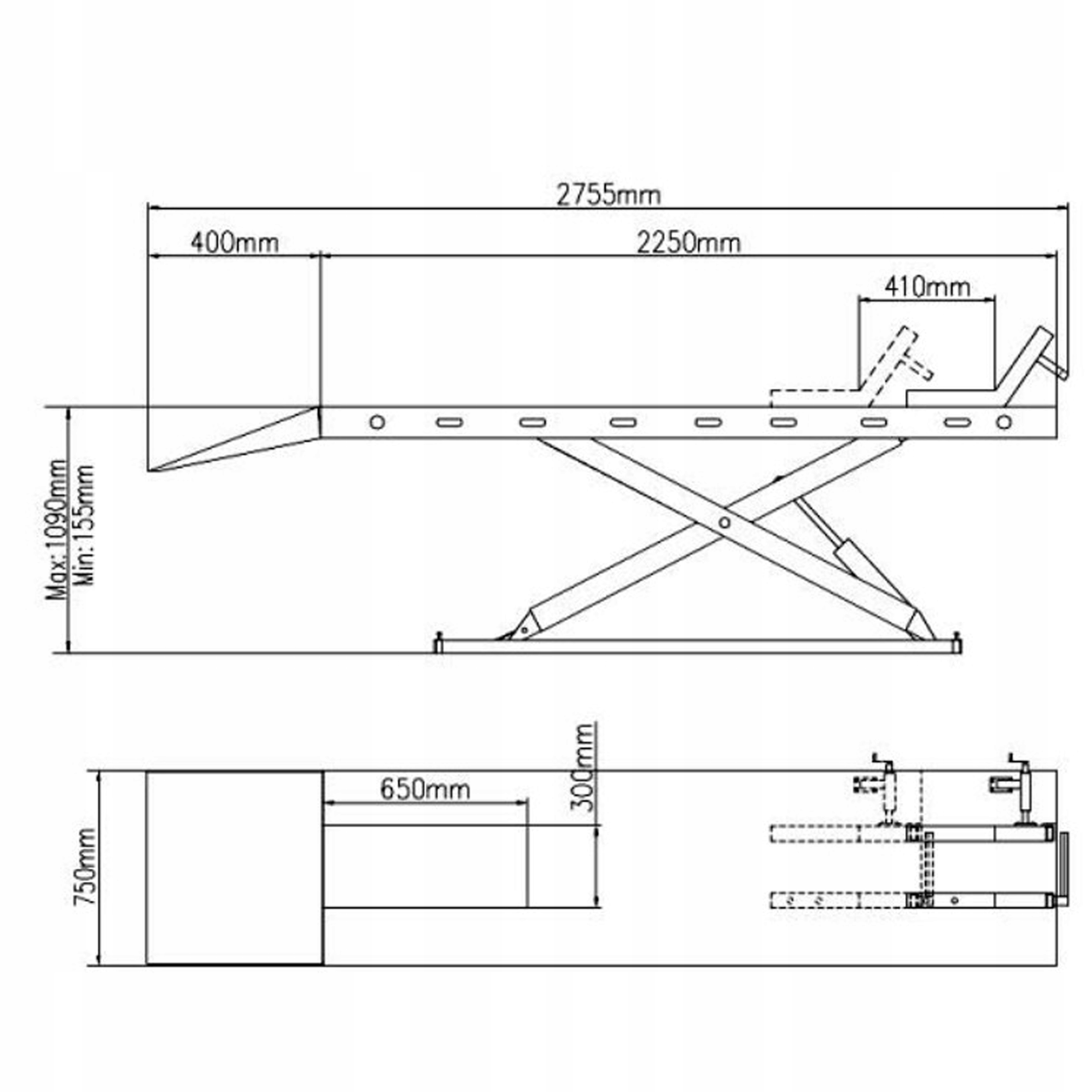 Podnosnik motocyklowy ProGear MC 600 hydrauliczny Producent code MC600