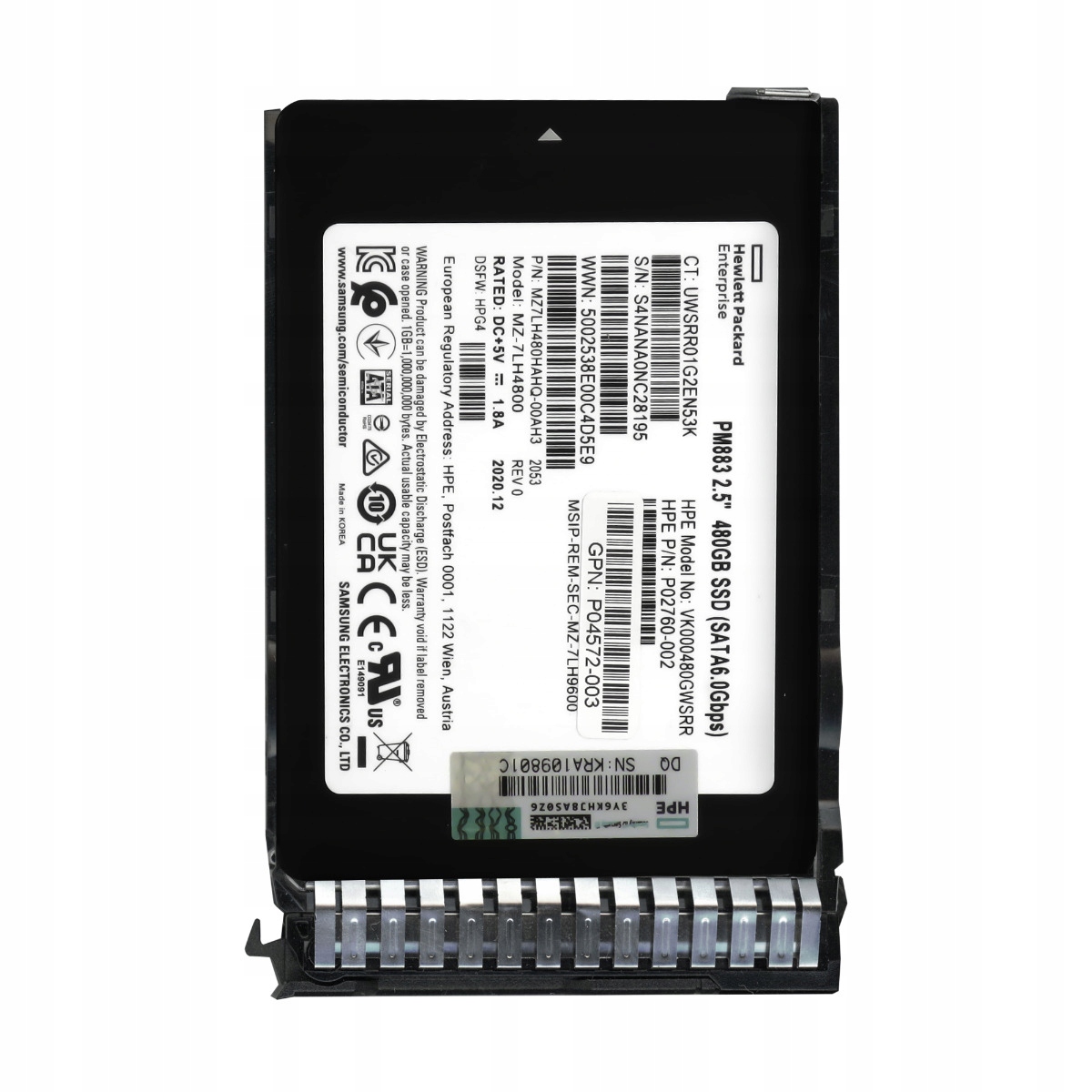 Hp P02760-002 480GB Tlc Sata III 2.5'' VK000480GWSRR