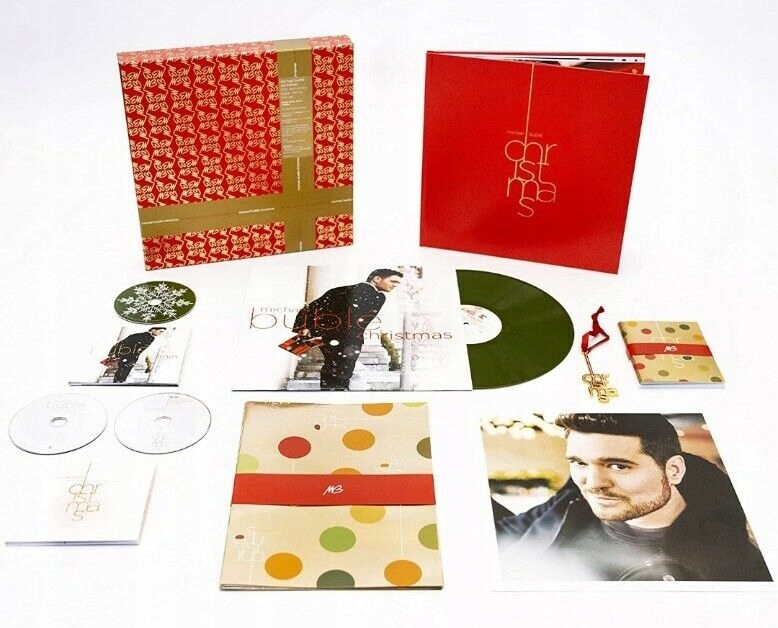 Michael Buble Christmas Box Lp DVD 2CD 10th Anniversary Folia