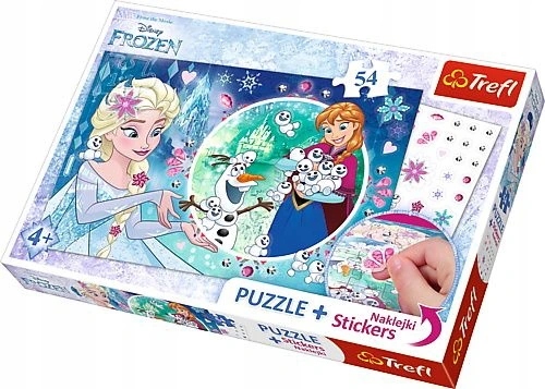 

Trefl Puzzle 54 Naklejki Kraina Lodu Frozen