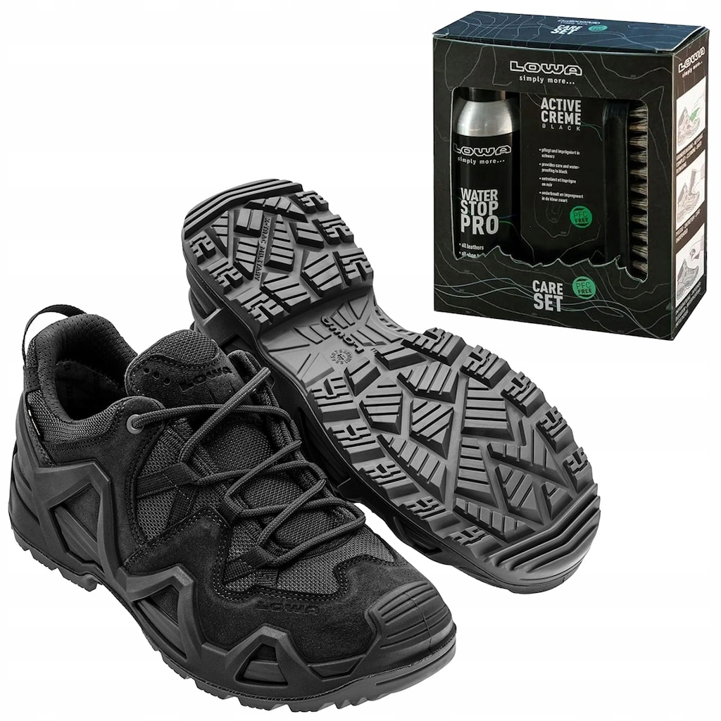 Vojenská taktická obuv Lowa Zephyr Gtx Low MK2 Black 40 impregnační sada