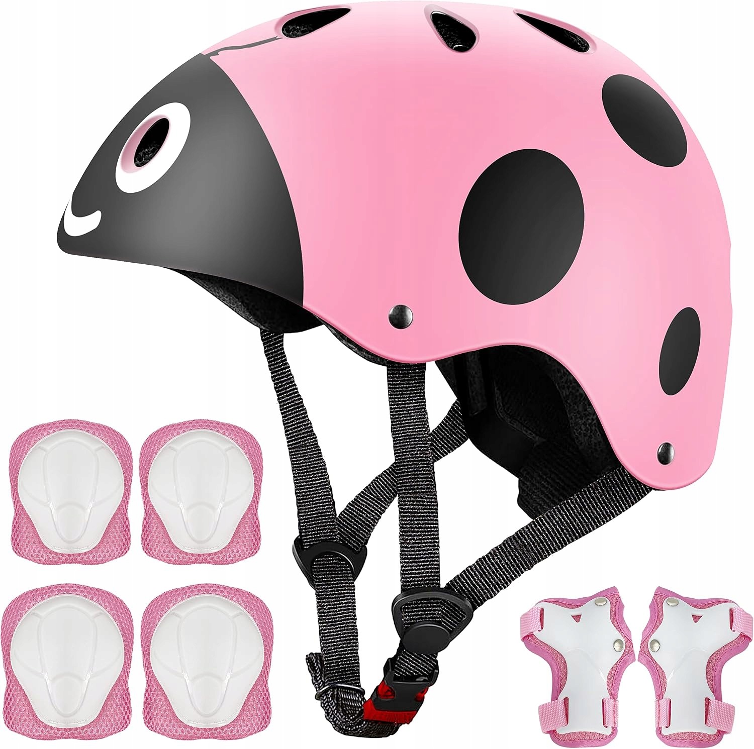 Kask Rowerowy Rolki Rower Deskorolkę Dziecięcy R. S 48-54CM Ochraniacze