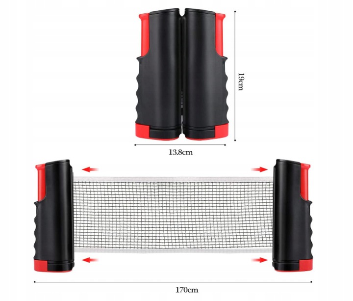 Siatka do Tenisa Stołowego POINT ROLLNET niebieska Model Rollnet