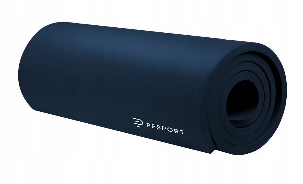 ТОЛСТЫЙ ГИМНАСТИЧЕСКИЙ КОВРИК ДЛЯ ЙОГИ И ФИТНЕСА 1 см PESPORT + ЧЕХОЛ Модель ELG01