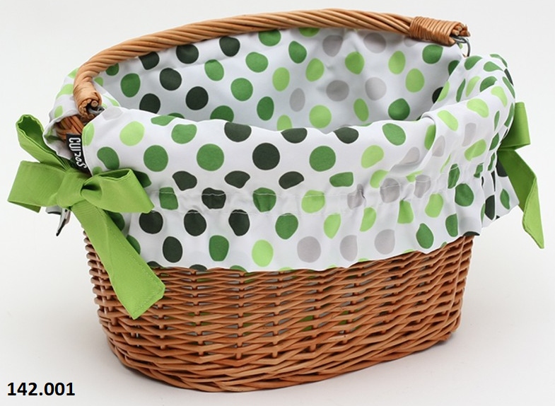 MARKA TOP Culbags Wyściółka do kosza rowerowego Model Rainbow dots