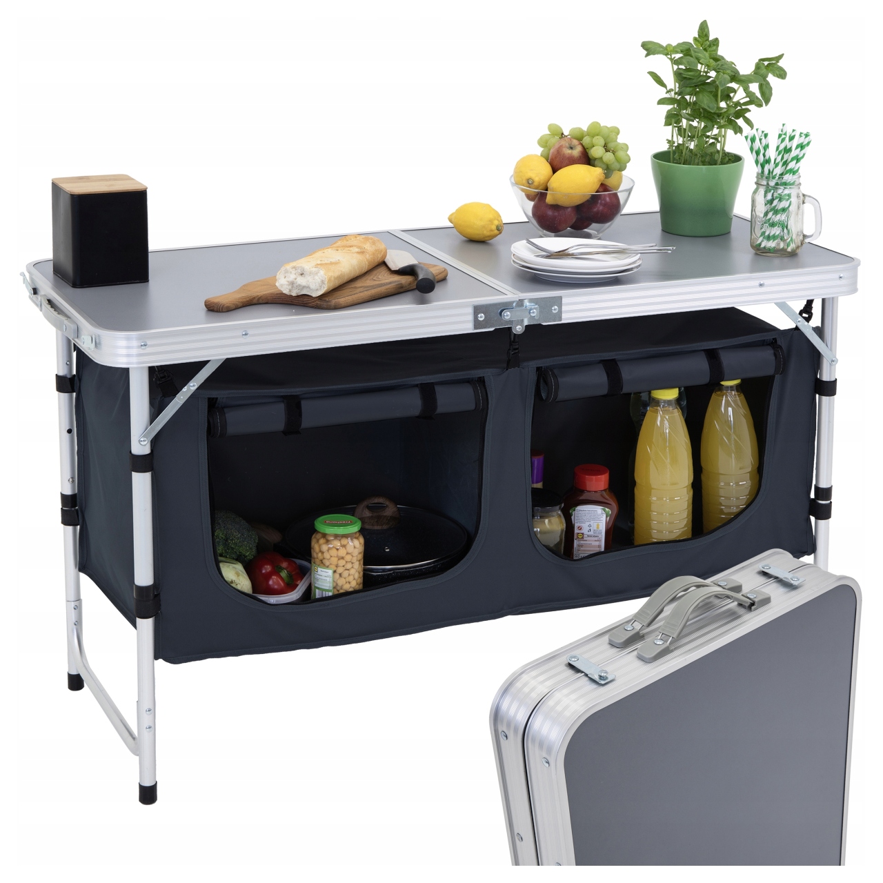 Kuchnia Turystyczna Szafka stół składany ogrodowy walizka Kempingowy stolik