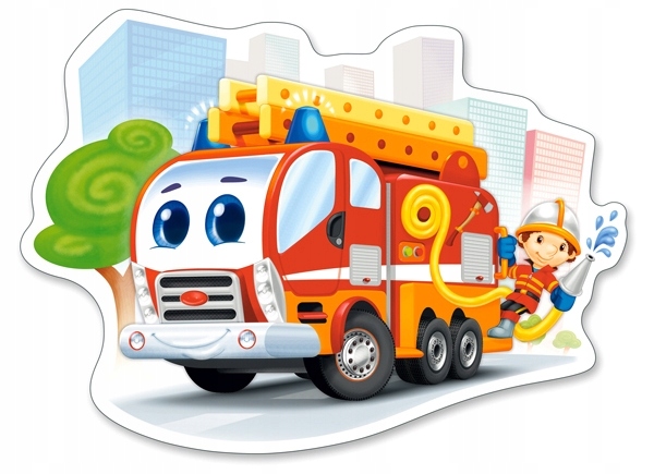 

Puzzle Maxi Auto Wóz Straż Pożarna 3+ 12 El Castor