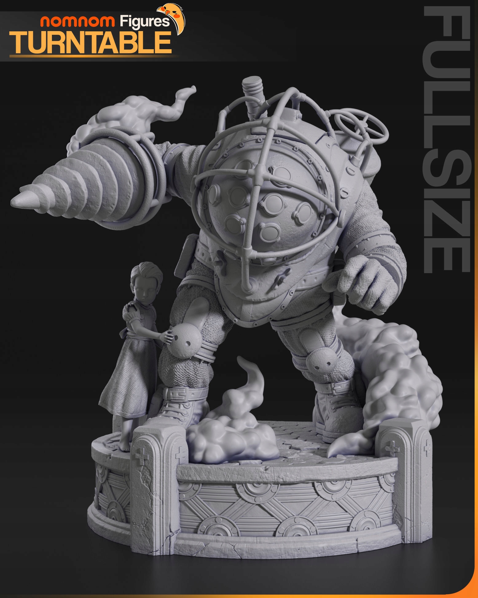 Figurka Bouncer Bioshock Mini NomNom Figures 3D tisk 16K Dárek