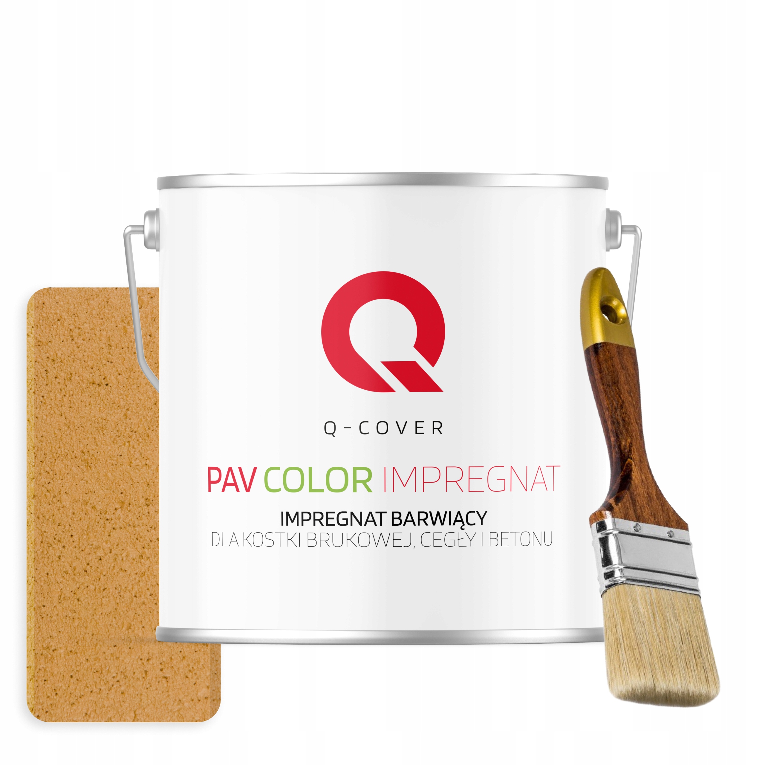 Barvící impregnát na betonu kostky 5 l Medovo-pískový štětec