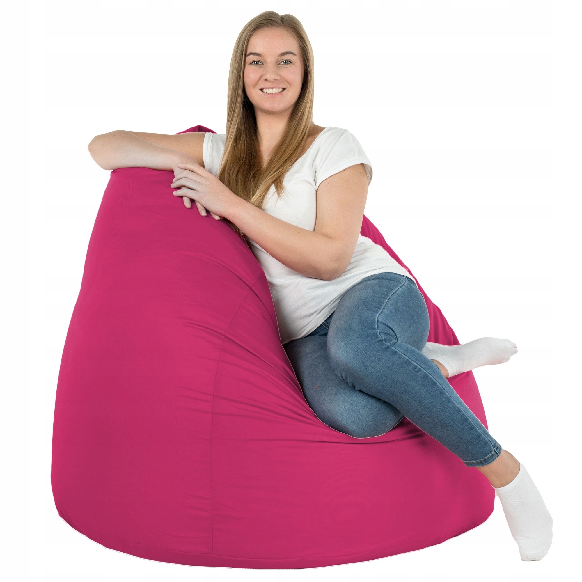 Zahradní vak XXL Fuchsiové křeslo taburet Nylon