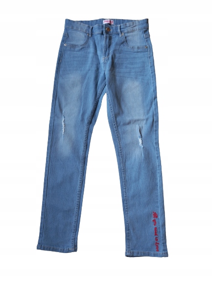 29 Spodnie dziewczęce dżinsowe JEANS 152cm