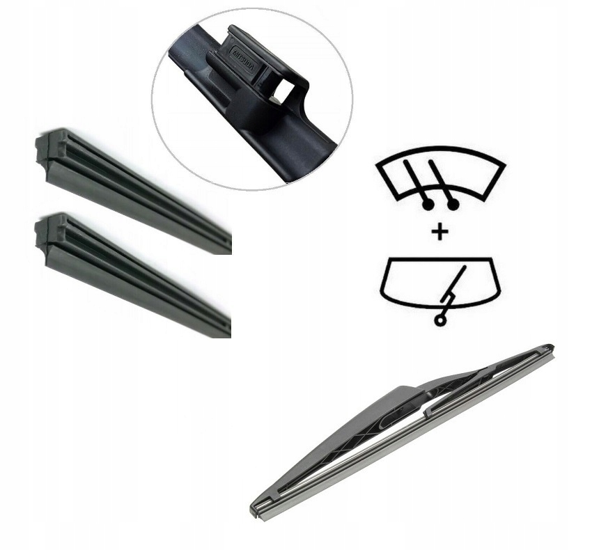 

Wycieraczki Gumy Mitsuba Renault Kadjar Tył 17-