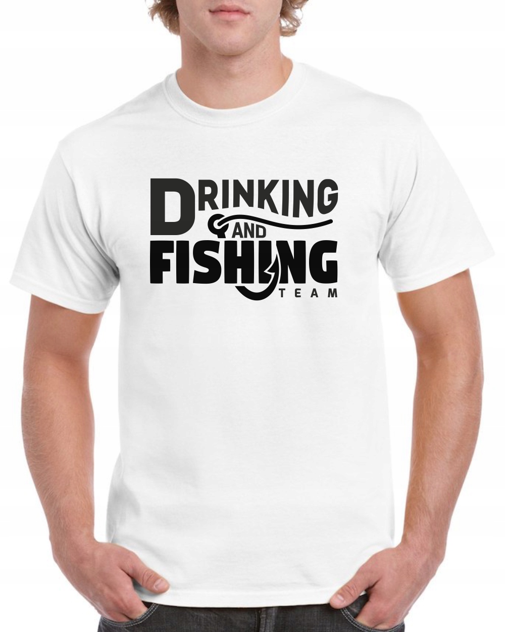 

Koszulka Wędkarska Na Ryby Drinking And Fishing