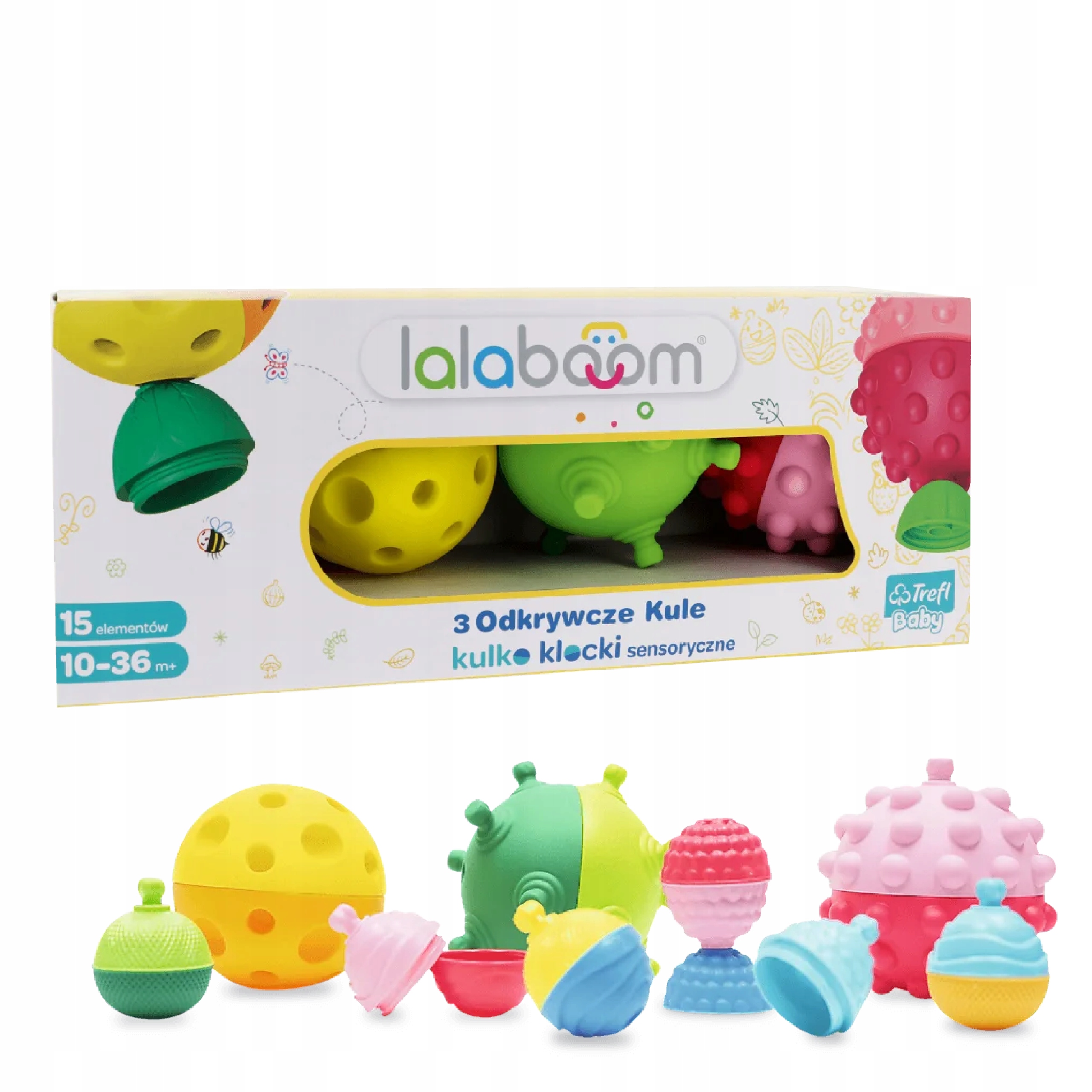

Lalaboom kulko klocki sensoryczne 3 Odkrywcze Kule