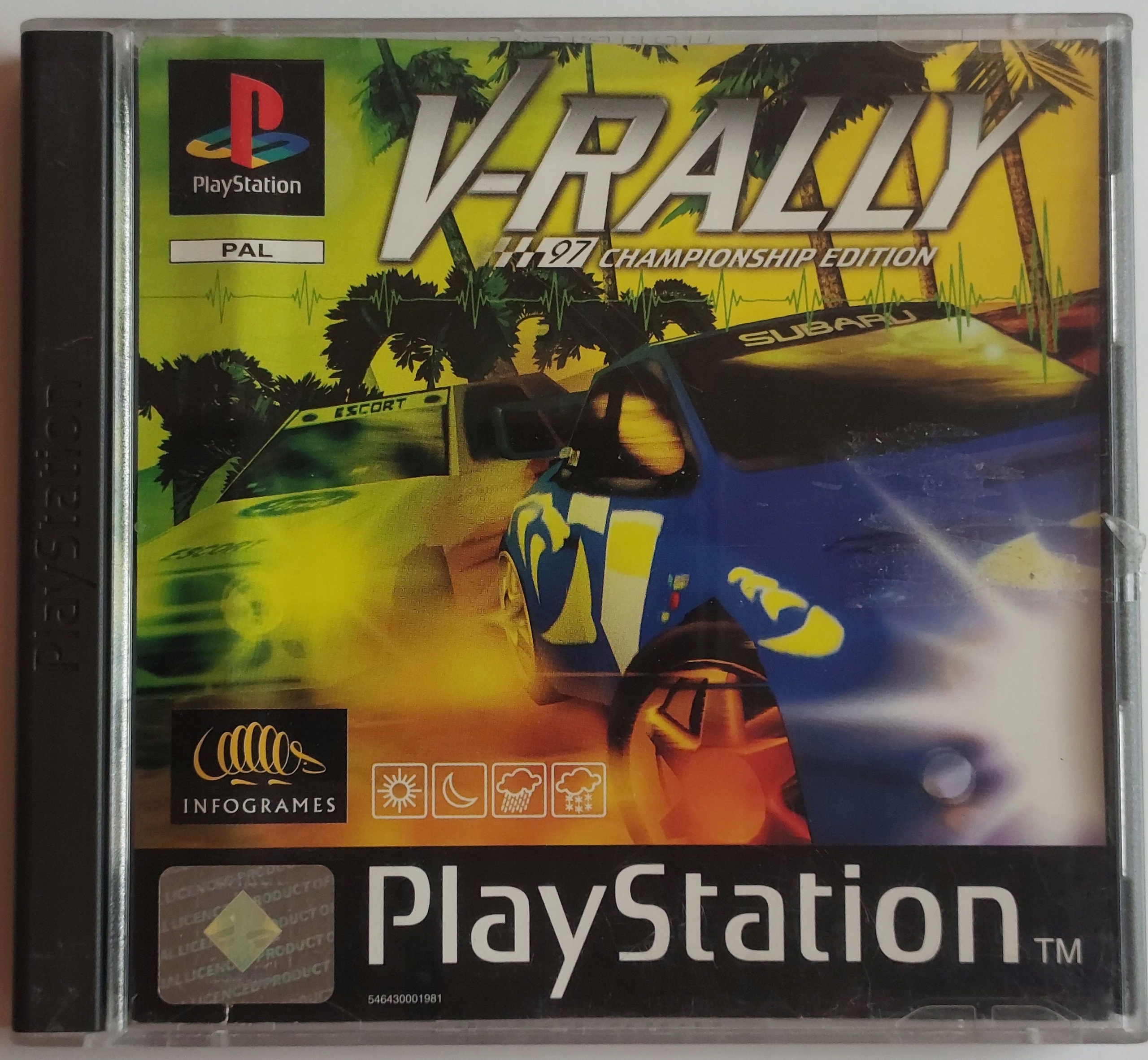Gra v-rally Sony PlayStation (PSX)