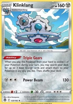 

Silver Tempest Rare 125/195 Klinklang
