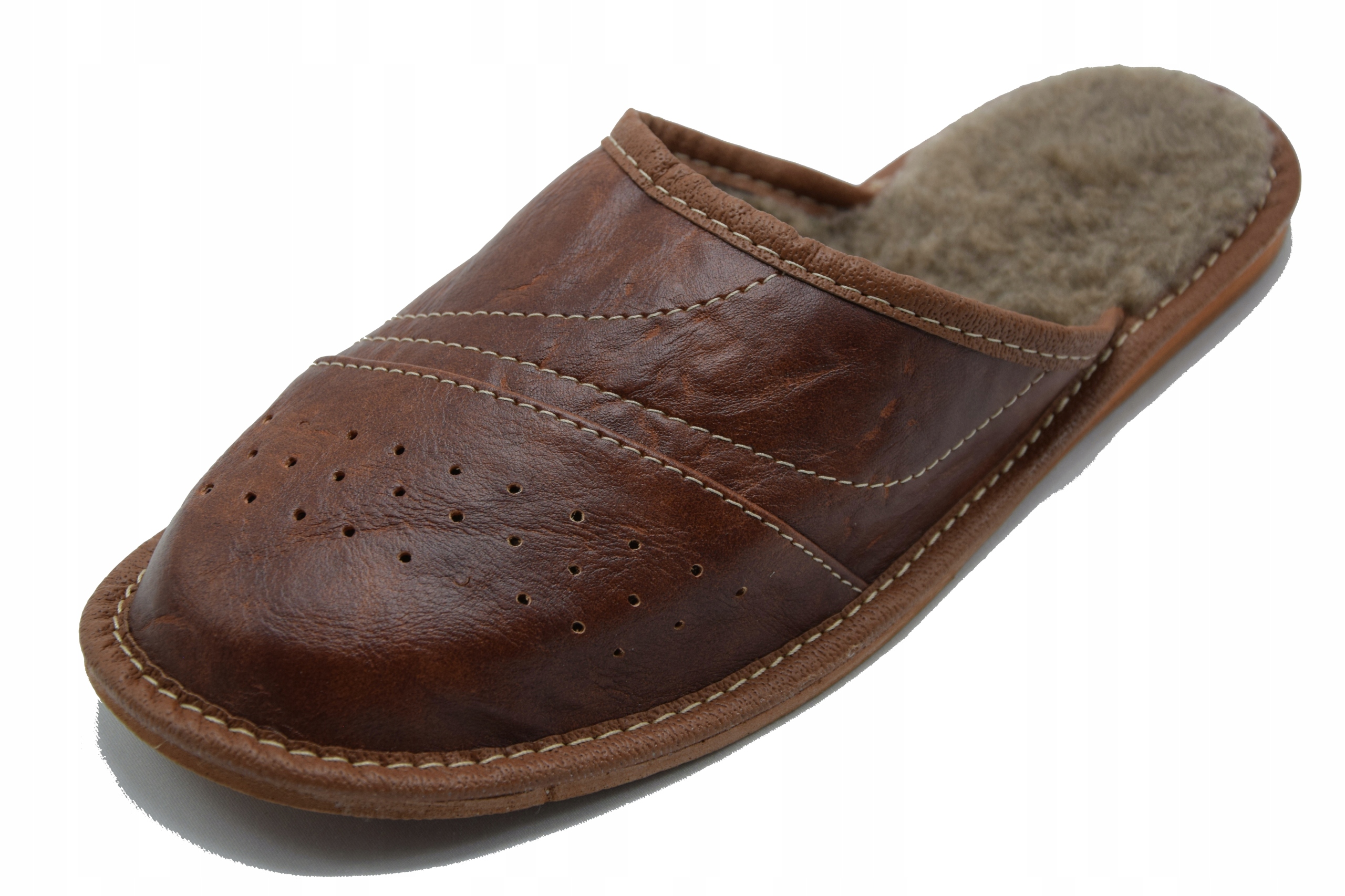 

Góralskie Męskie Ocieplane Kapcie Klapki Domowe 41