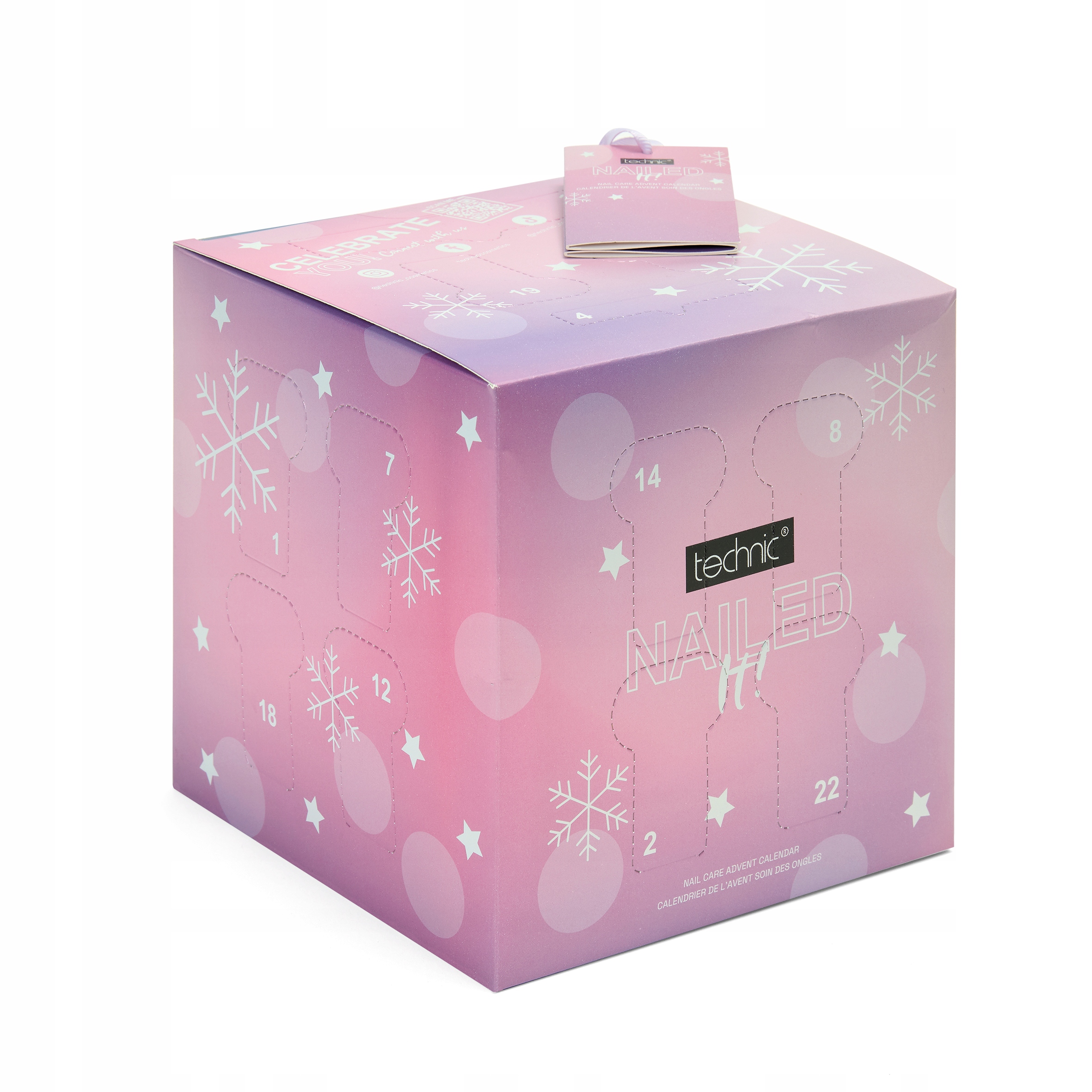 Адвент-календарь Technic Nail Care Holo, 18 лаков для ногтей и аксессуары для маникюра