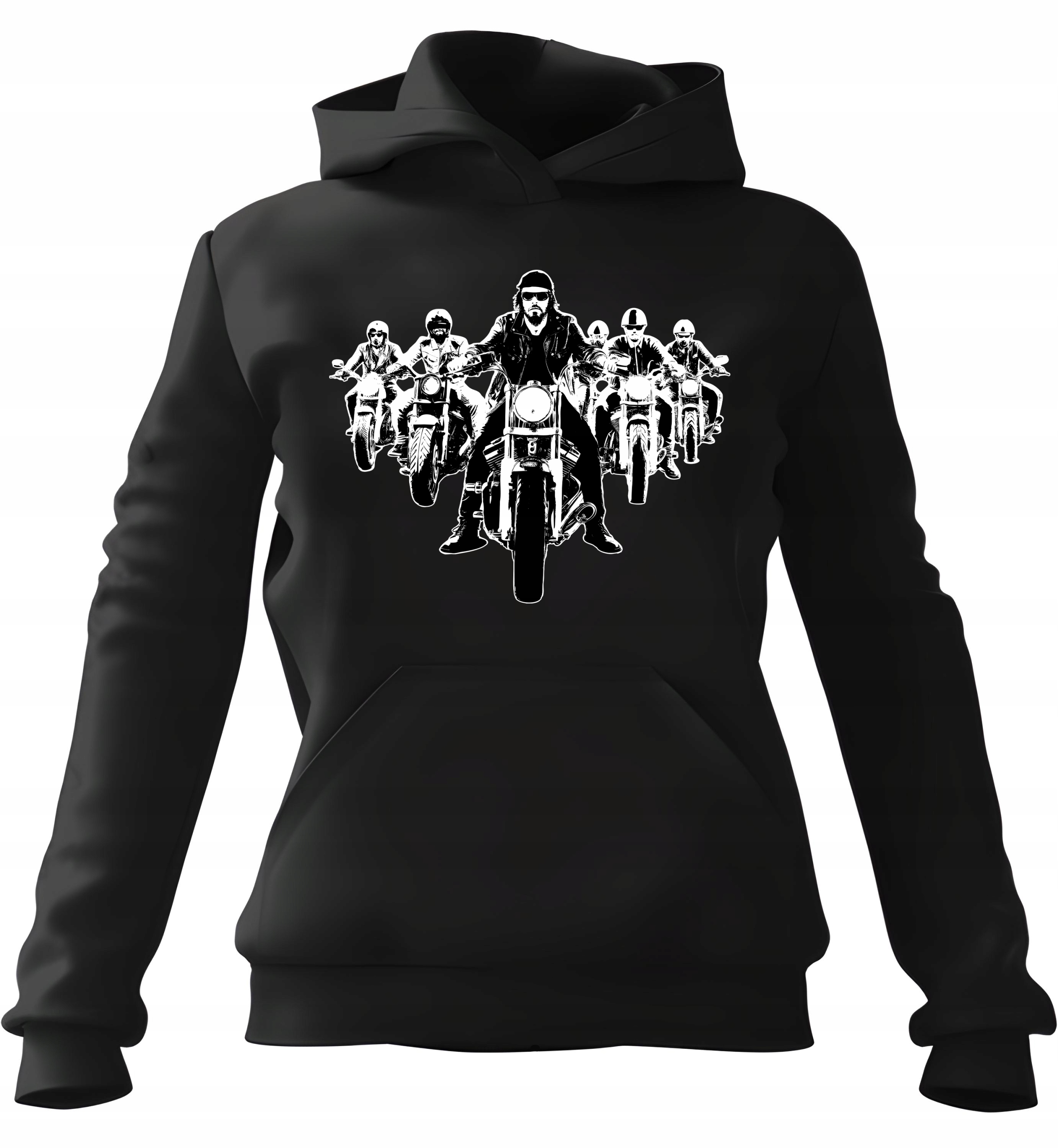 pánská mikina s kapucí Moto Gang Černá XL pro muže, muže a muže