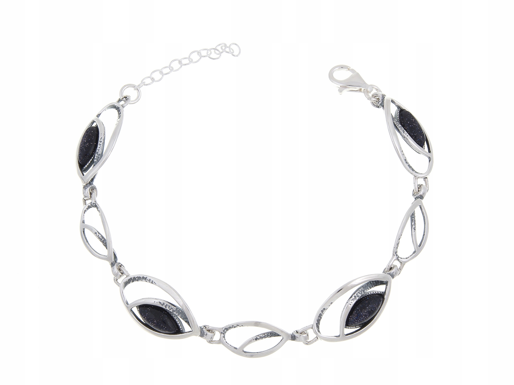 Krásný Stříbrný Náramek Noc Káhiry Dárek