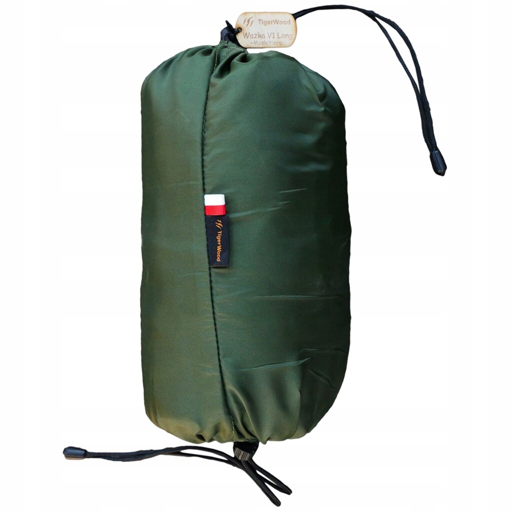 Hojdacia sieť Vážka V1 Long Double Zip s moskytiérou Khaki TigerWood Poland