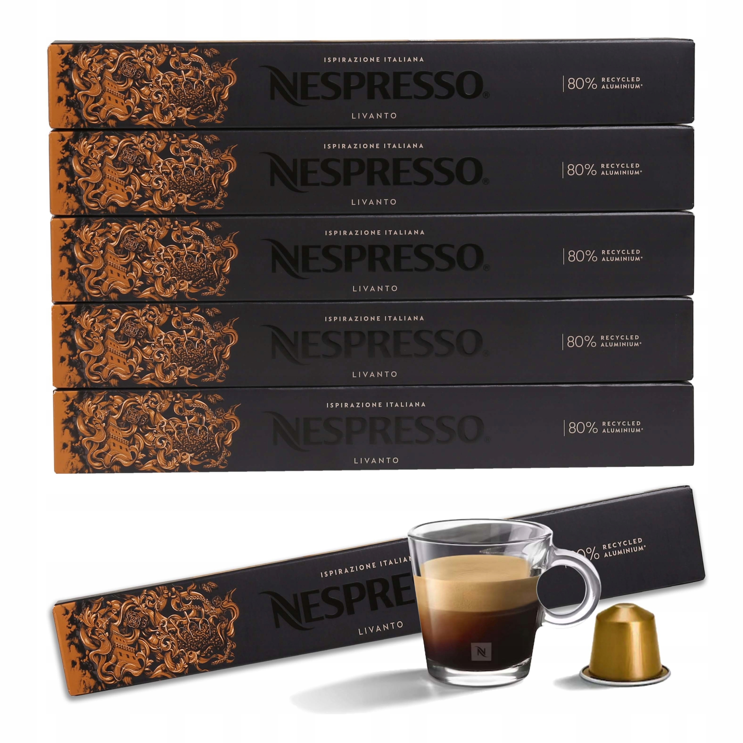 Levně Káva v kapslích s příchutí Ispirazione Genova Livanto Nespresso 50 kapslí