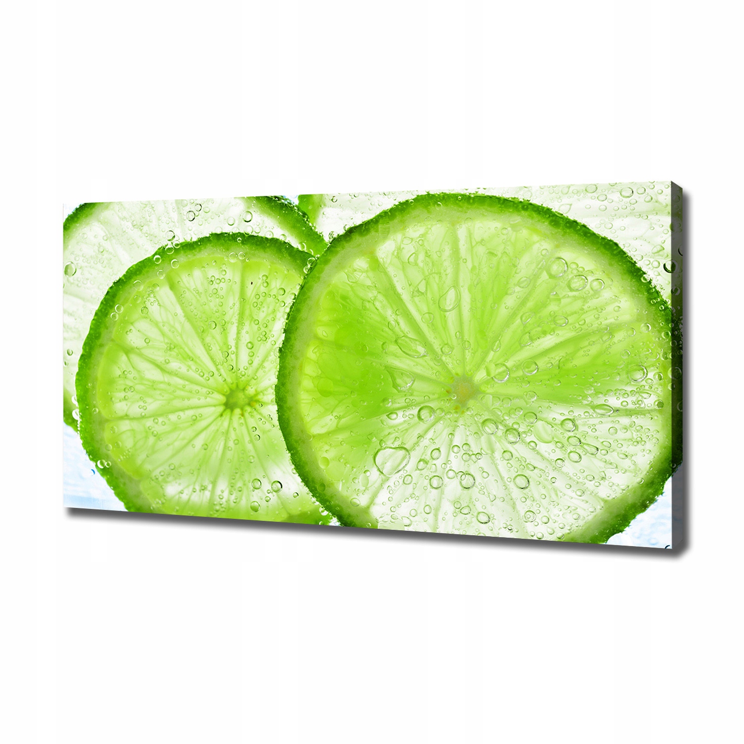 

Foto obraz na płótnie Limonki pod wodą 120x60 cm